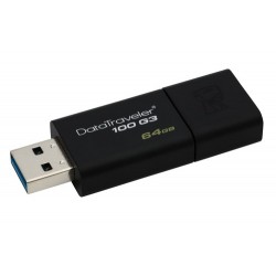 KINGSTON PENDRIVE 64GB DT100G3/64GB USB 3.0 NERO