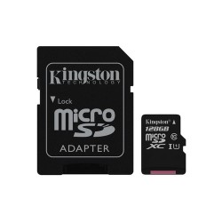KINGSTON MICRO SD 128GB CON ADATT. CANVAS PLUS SDCS2/128GB CL10