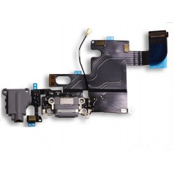 Flat connettore ricarica Apple iPhone 6 completo di microfono antenna jack audio nero