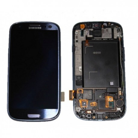 Display Lcd Hd completo di Touch screen e vetro Samsung Galaxy S3 i9300 blu