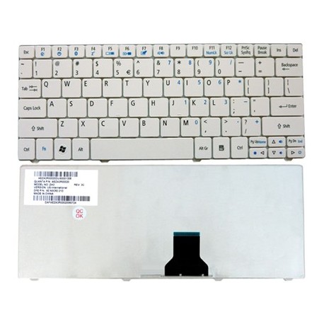 Tastiera bianca compatibile con Acer Timeline 1810T 1810TZ 1810 T 1410T 1410 11'