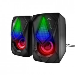 TECHMADE SPEAKER GAMING 2.0 3W USB LED LIGHT RGB