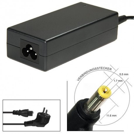 Alimentatore caricabatteria Acer Extensa 5010 5120 5210 5220 5230 5410 19V - 90W- 4,74 Ampere - 5,5*1,7mm
